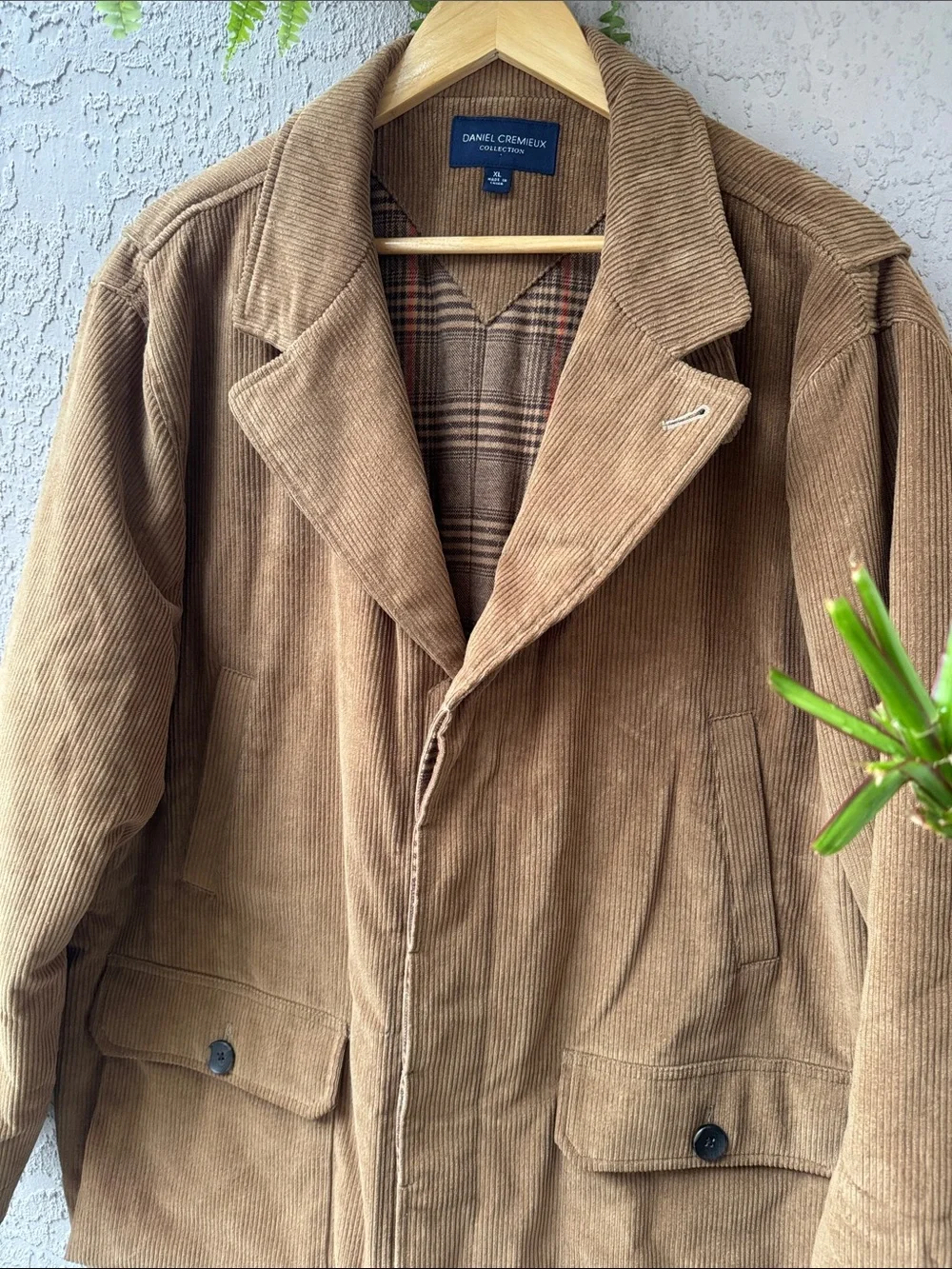Daniel Cremieux Collection Brown Corduroy Field Jacket